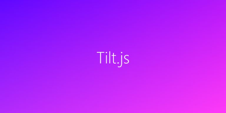 Hiệu ứng Parallax khi Hover với Tilt.js