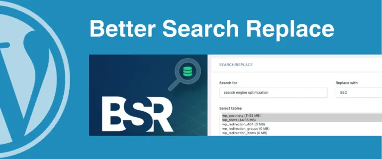 Better Search Replace – Tìm và thay thế dữ liệu trong WordPress