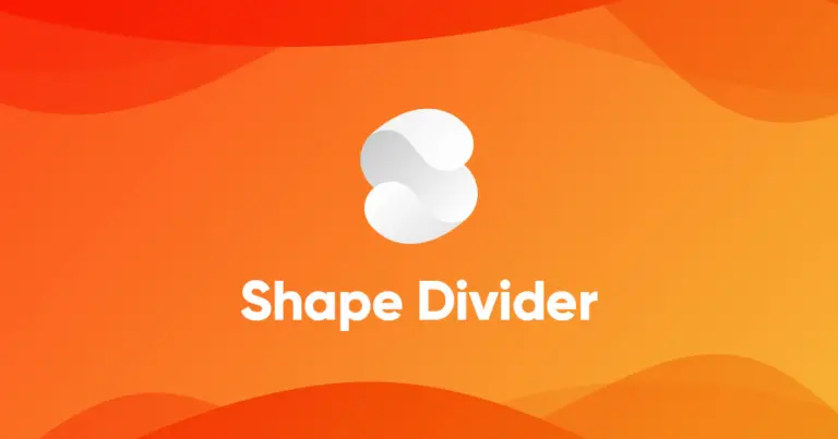 Shape Divider – Ứng dụng tạo phân chia giữa các phần (Section)