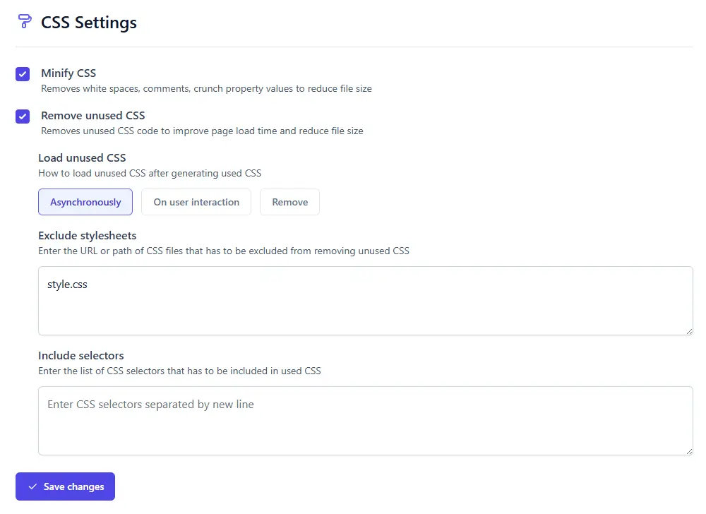 css-settings