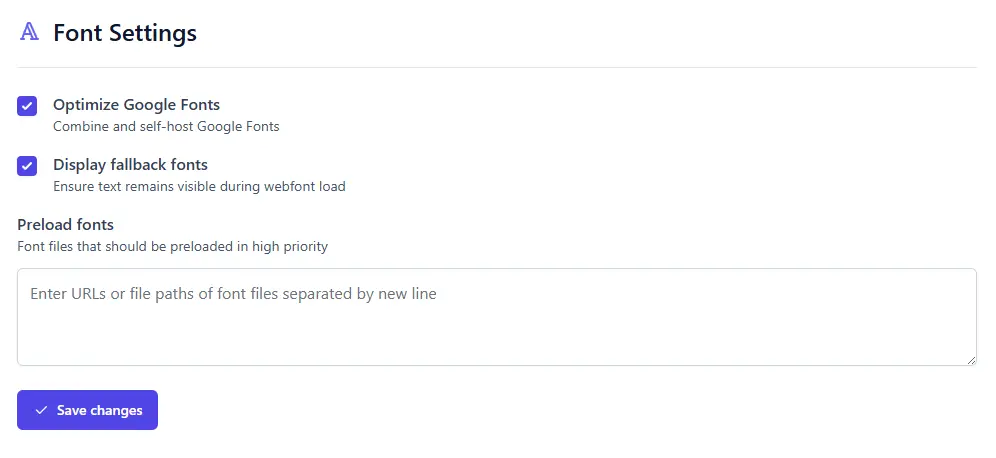 font-settings