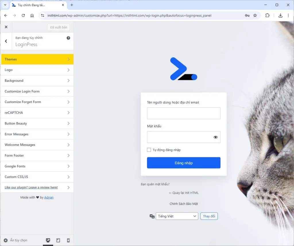 loginpress-customizer