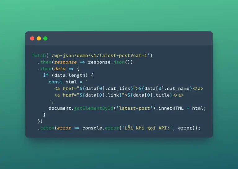 Thay thế admin-ajax.php bằng REST API + Fetch: Giải pháp nhẹ, nhanh, chuẩn