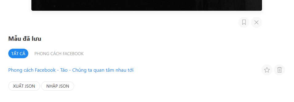 Bộ chức năng lưu mẫu