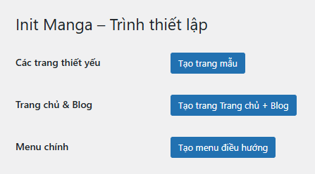 Init Manga Setup Wizard