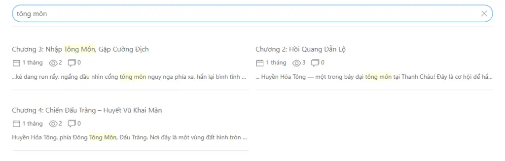Tìm kiếm chương truyện