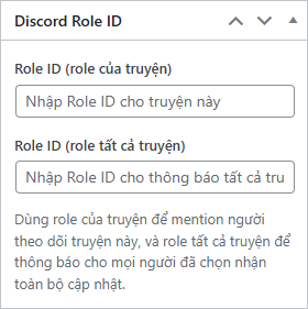 Cấu hình Role ID
