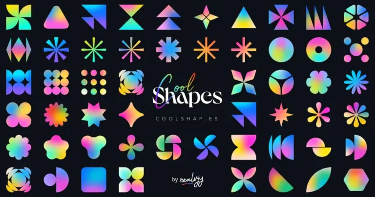 CoolShapes – Kho tàng hình học gradient siêu nghệ thuật cho designer