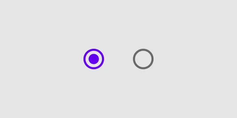 Tùy chỉnh Radio Button bằng SVG