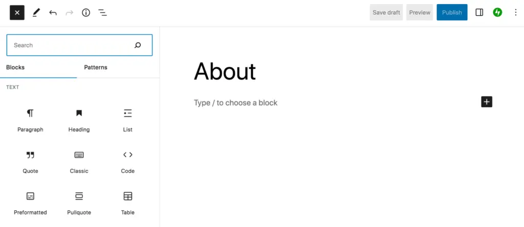 Block Editor