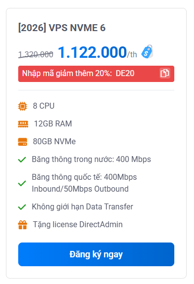 VPS NVME 6