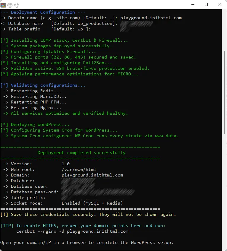 InitOps – Automatically Deploy LEMP Stack and WordPress on Ubuntu with a Single Command