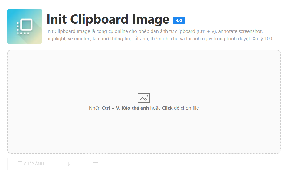 Công cụ Init Clipboard Image