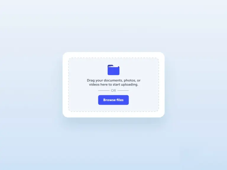 Drag & Drop File Upload với HTML5, CSS và JavaScript — 5 mẫu từ cơ bản đến nâng cao