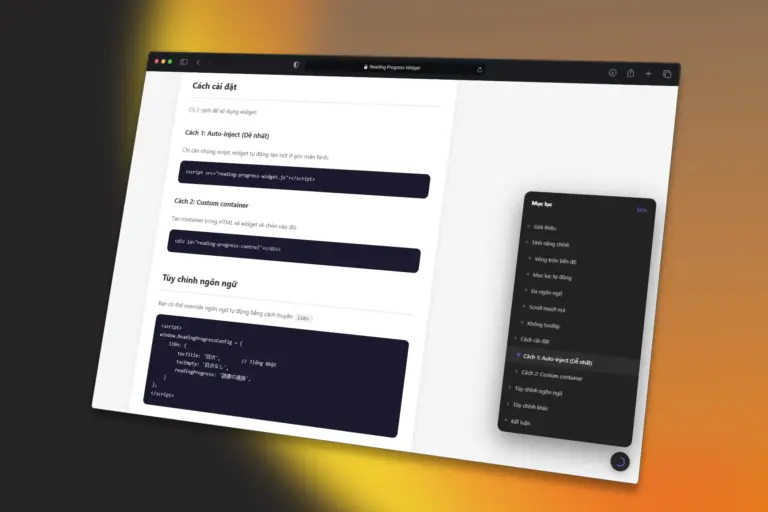 Init Read – Thư viện JavaScript nhẹ giúp bạn thêm Tiến Độ Đọc Bài Viết trong 30 giây