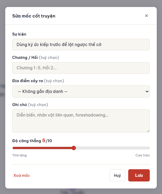Sửa mốc cốt truyện